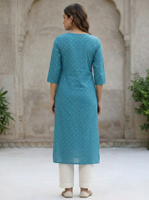 Blue umbrella D2 Long Top