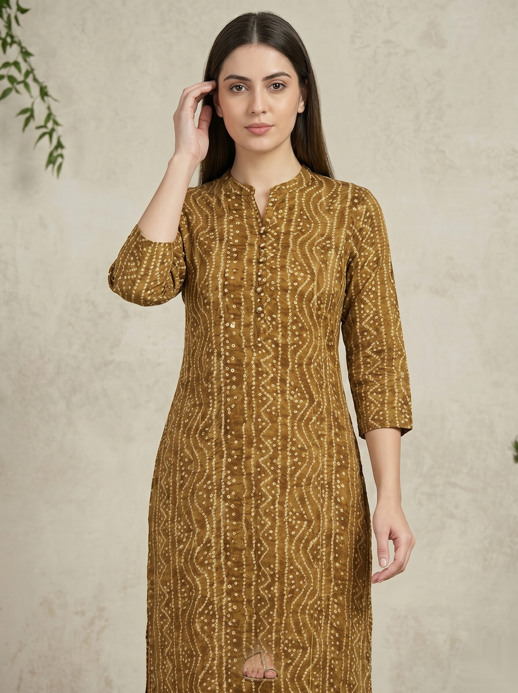 Musted Yellow Long Top