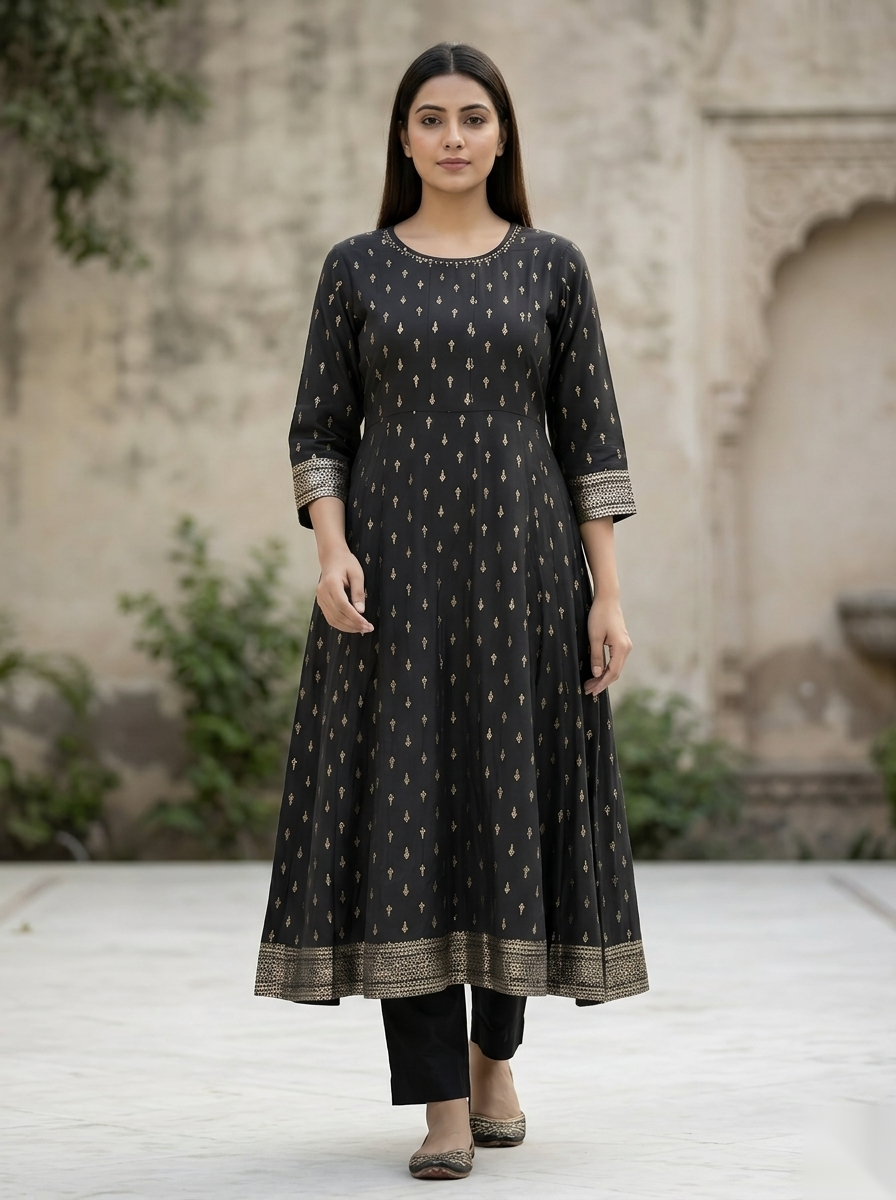 Grey umbrella Long Top