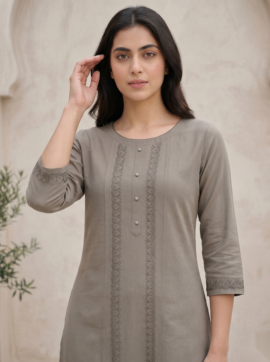 Light Brown Long Top