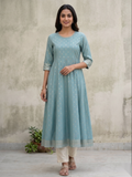 Ocean Blue umbrella Long Top