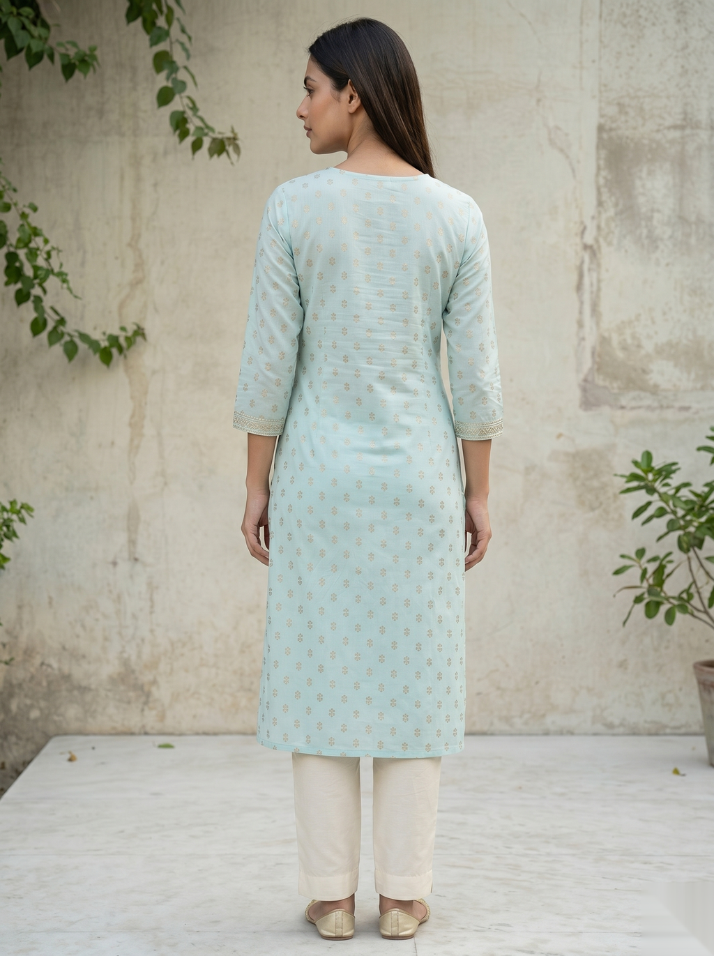 Sky Blue D3 Long Top