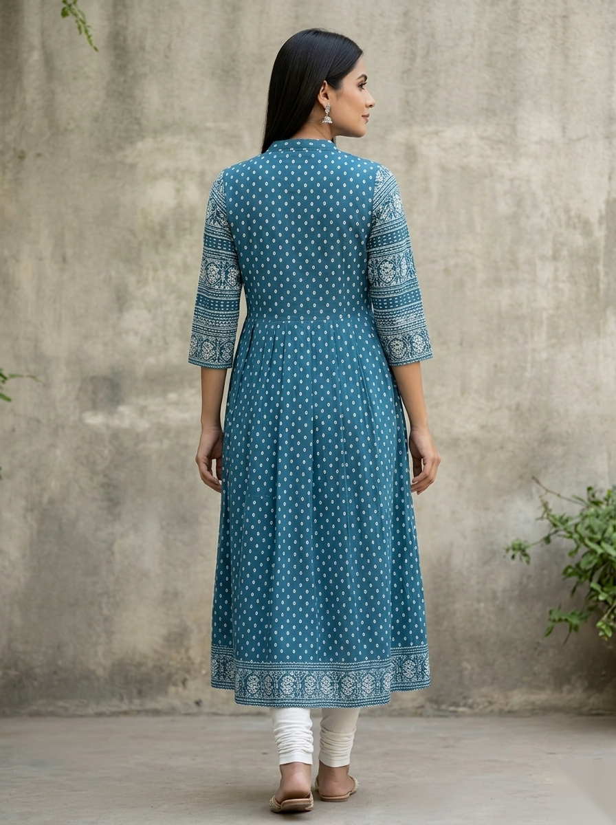 Sky Blue umbrella Long Top