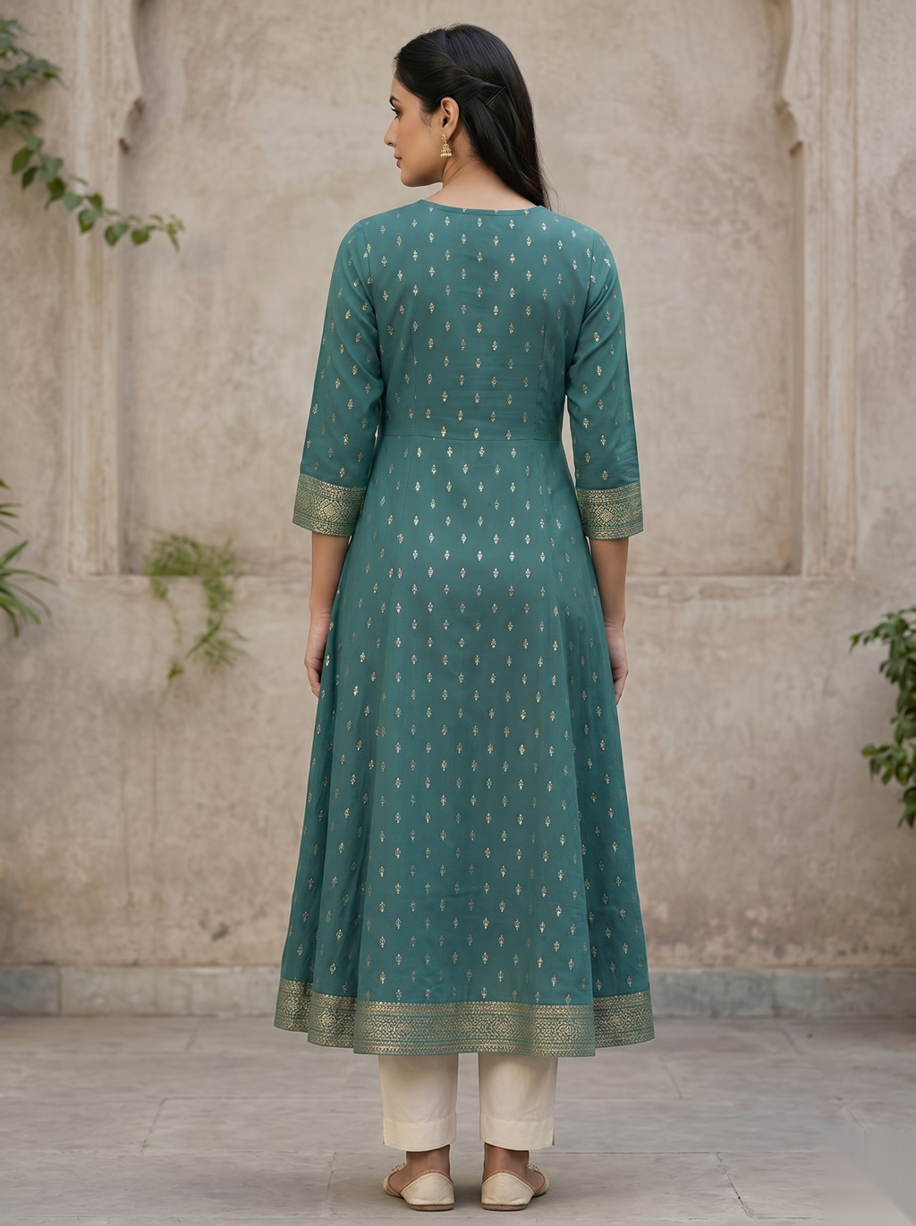 Dark Green D2 Long Top