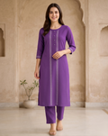 Dark Purple Long Top