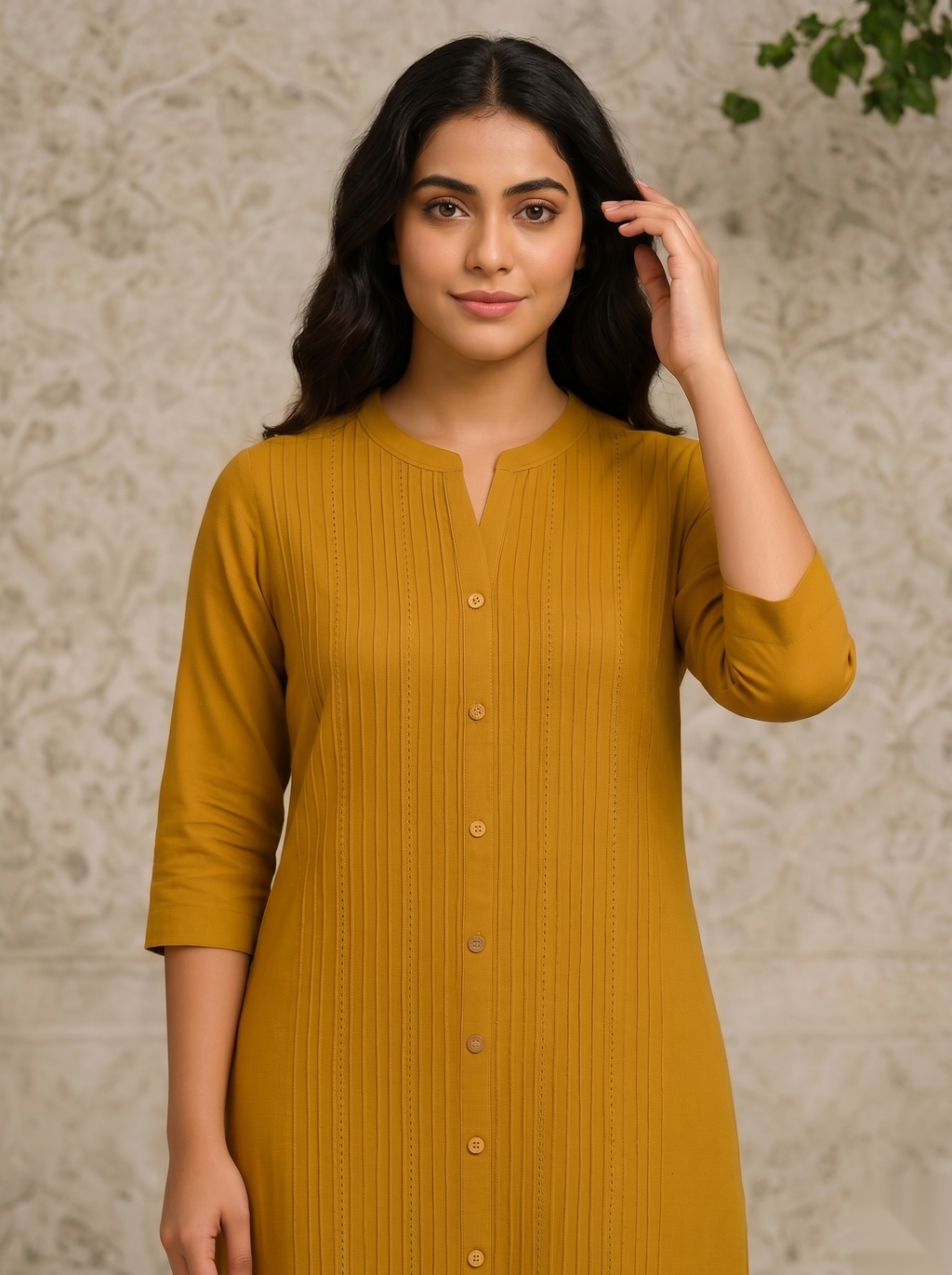 Yellow Long Top Airline