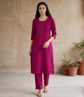 Pink Stone Long Top