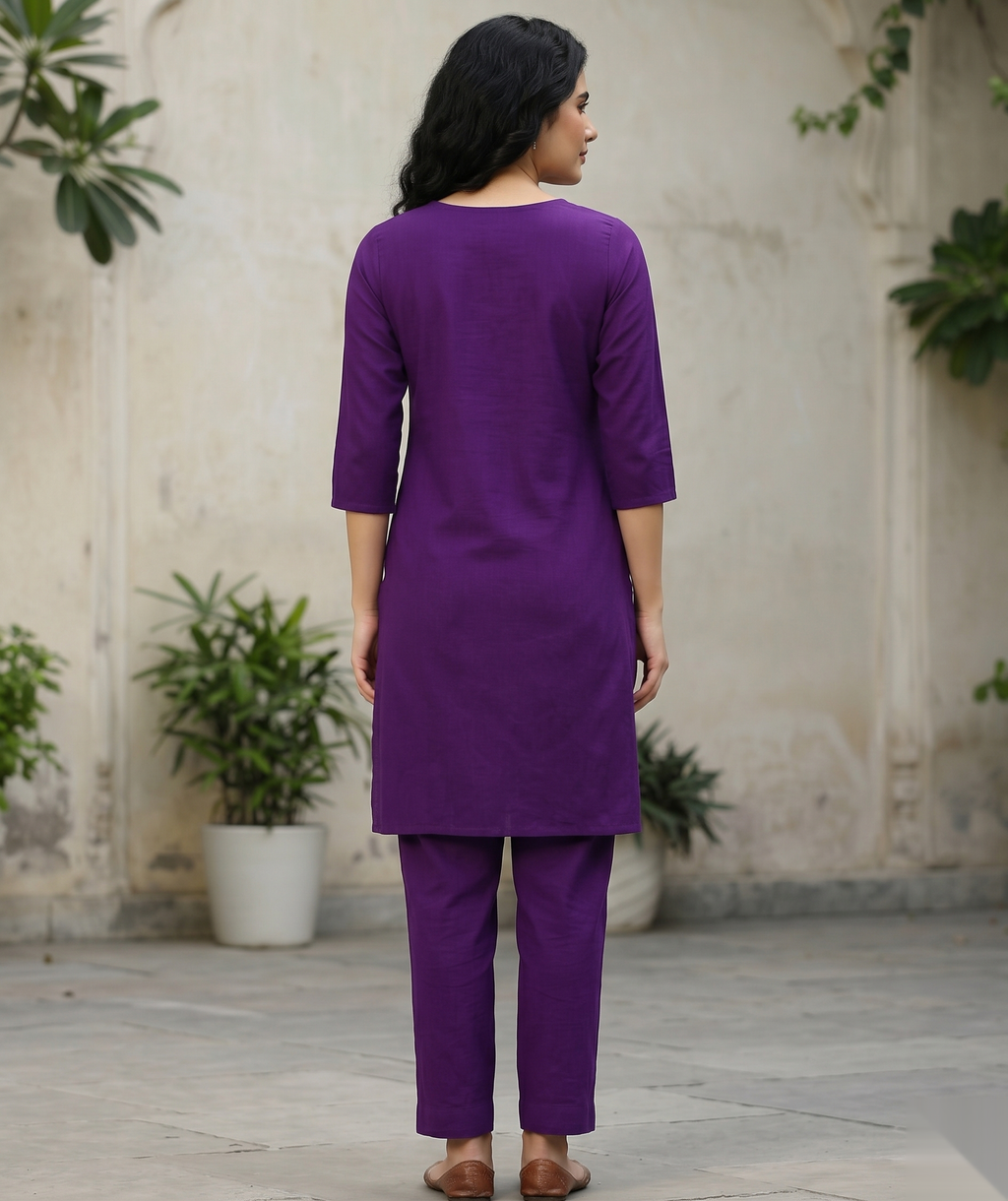 Violet Stone Long Top