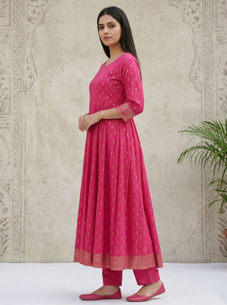 Pink D3 Long Top