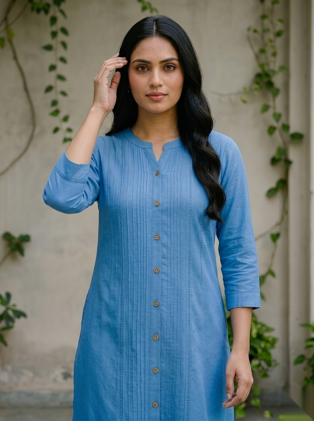 Dark blue Long Top Airline