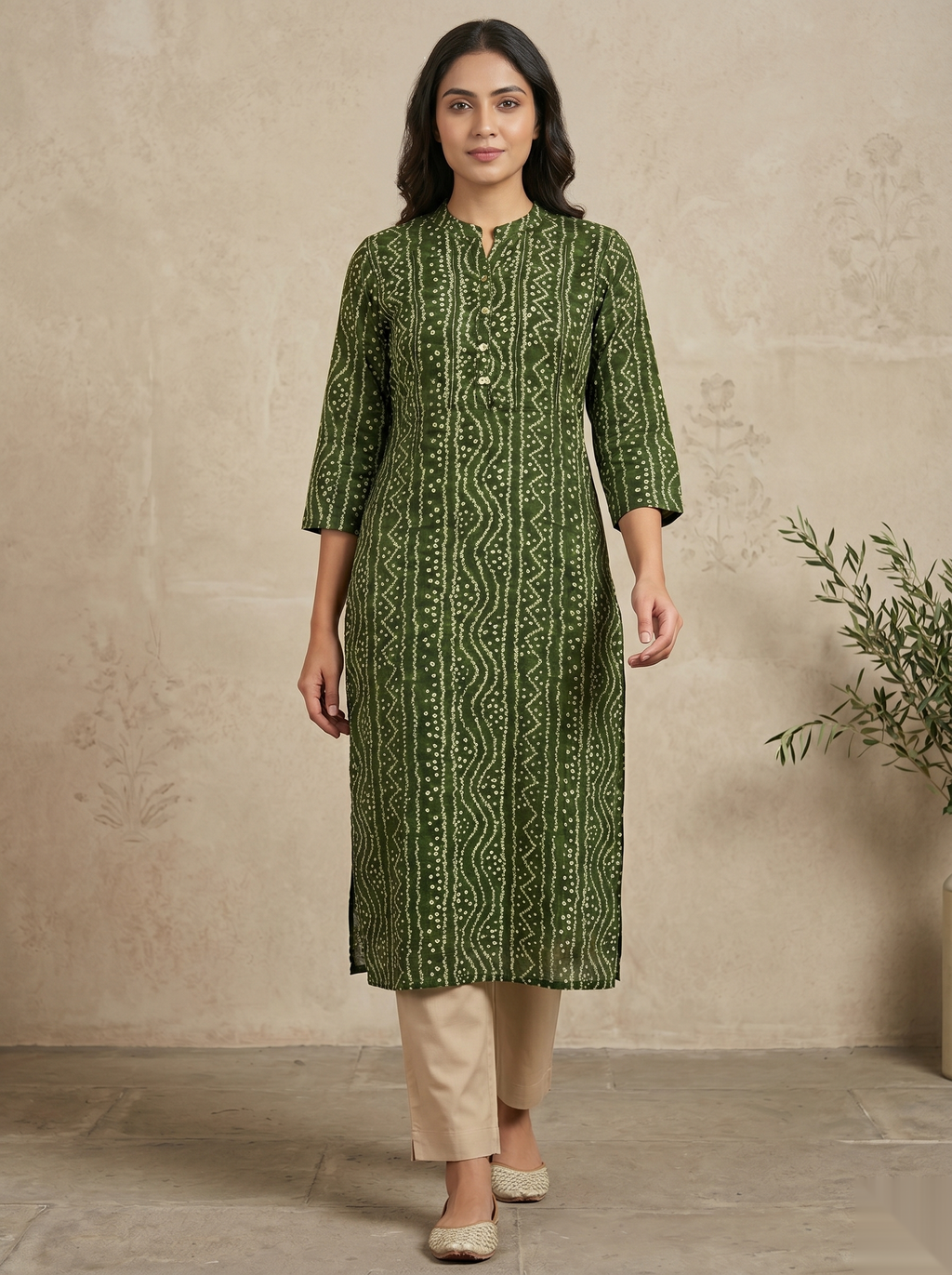 Green soft Long Top
