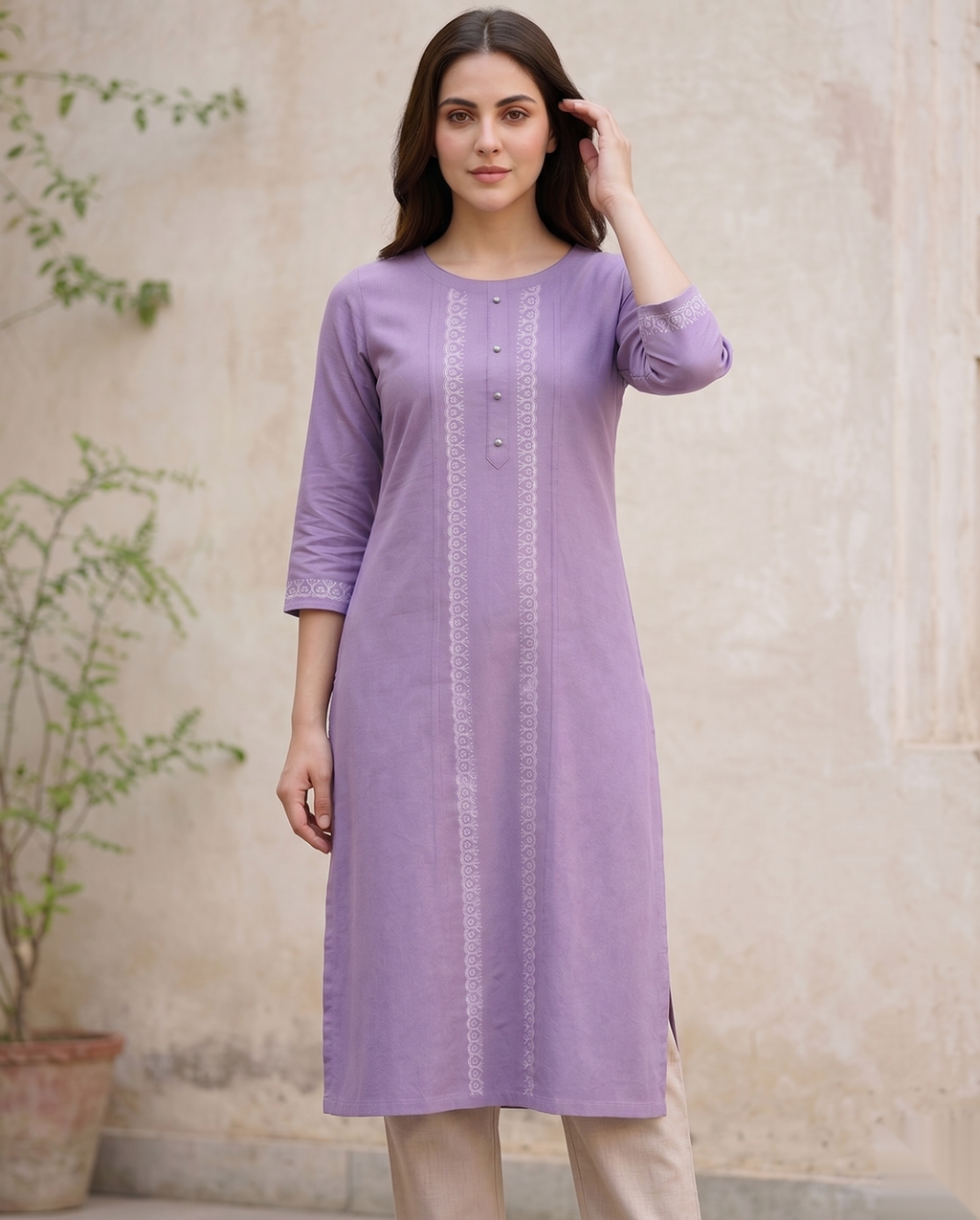 Purple Long Top