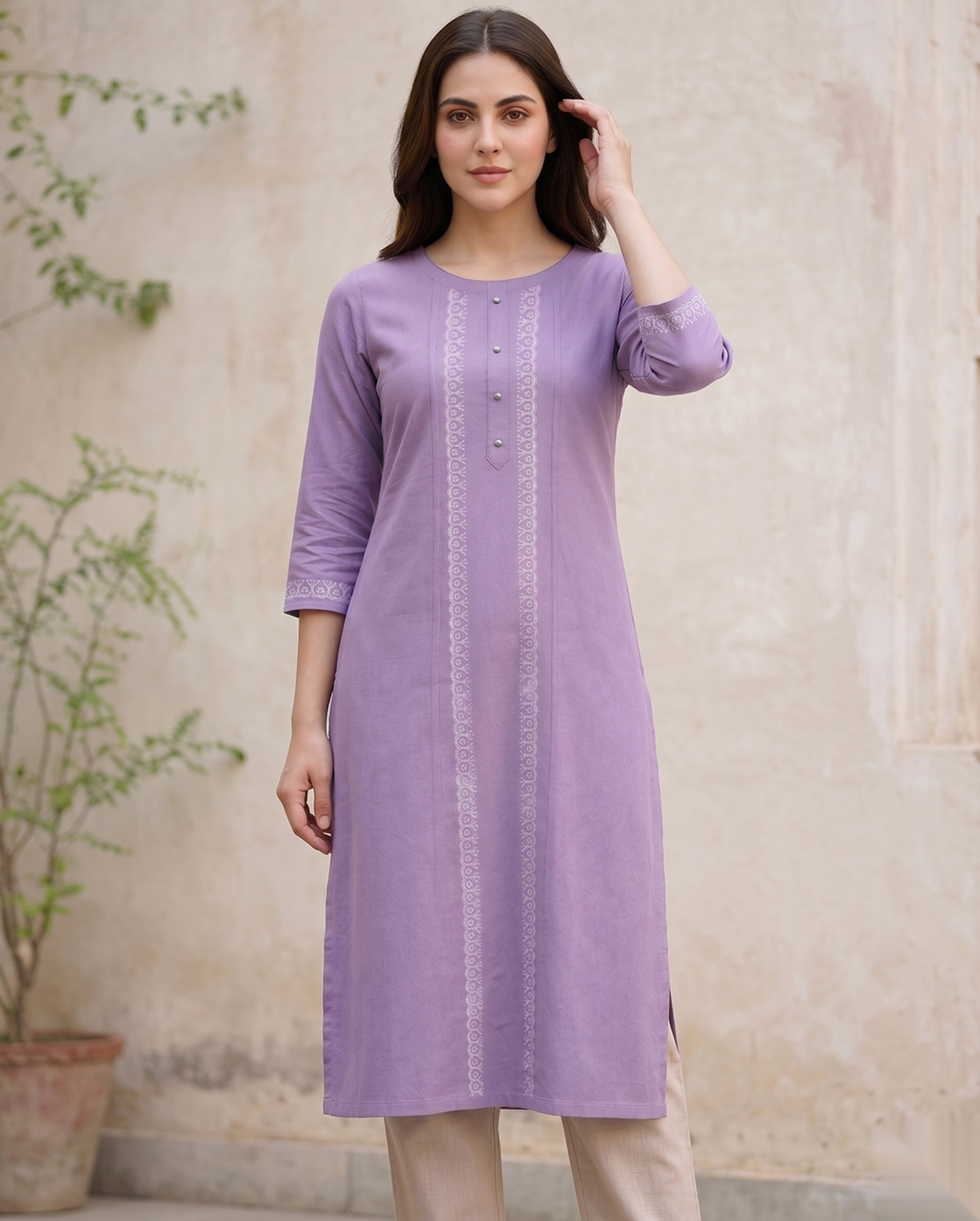 Purple Long Top