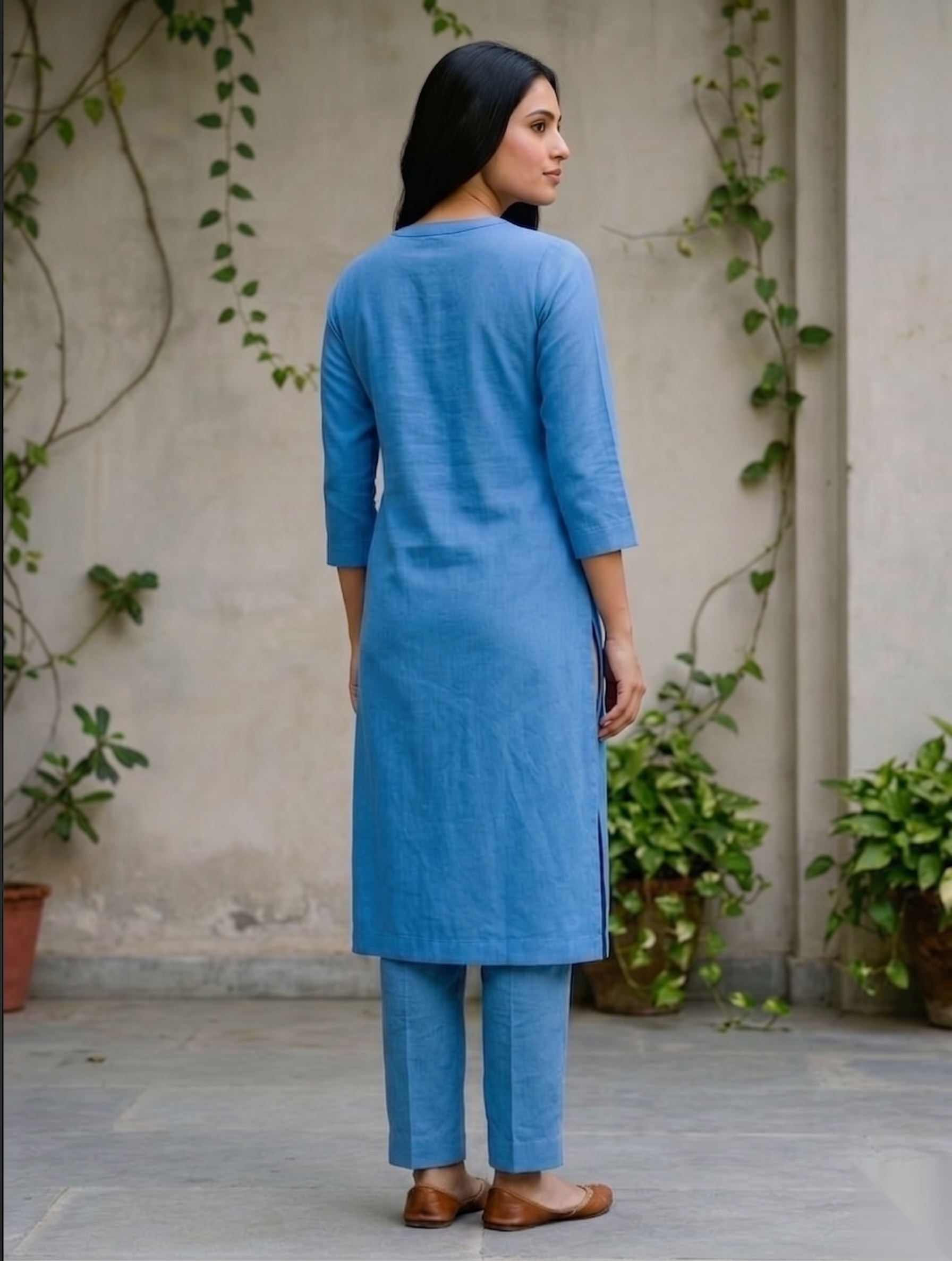 Dark blue Long Top Airline