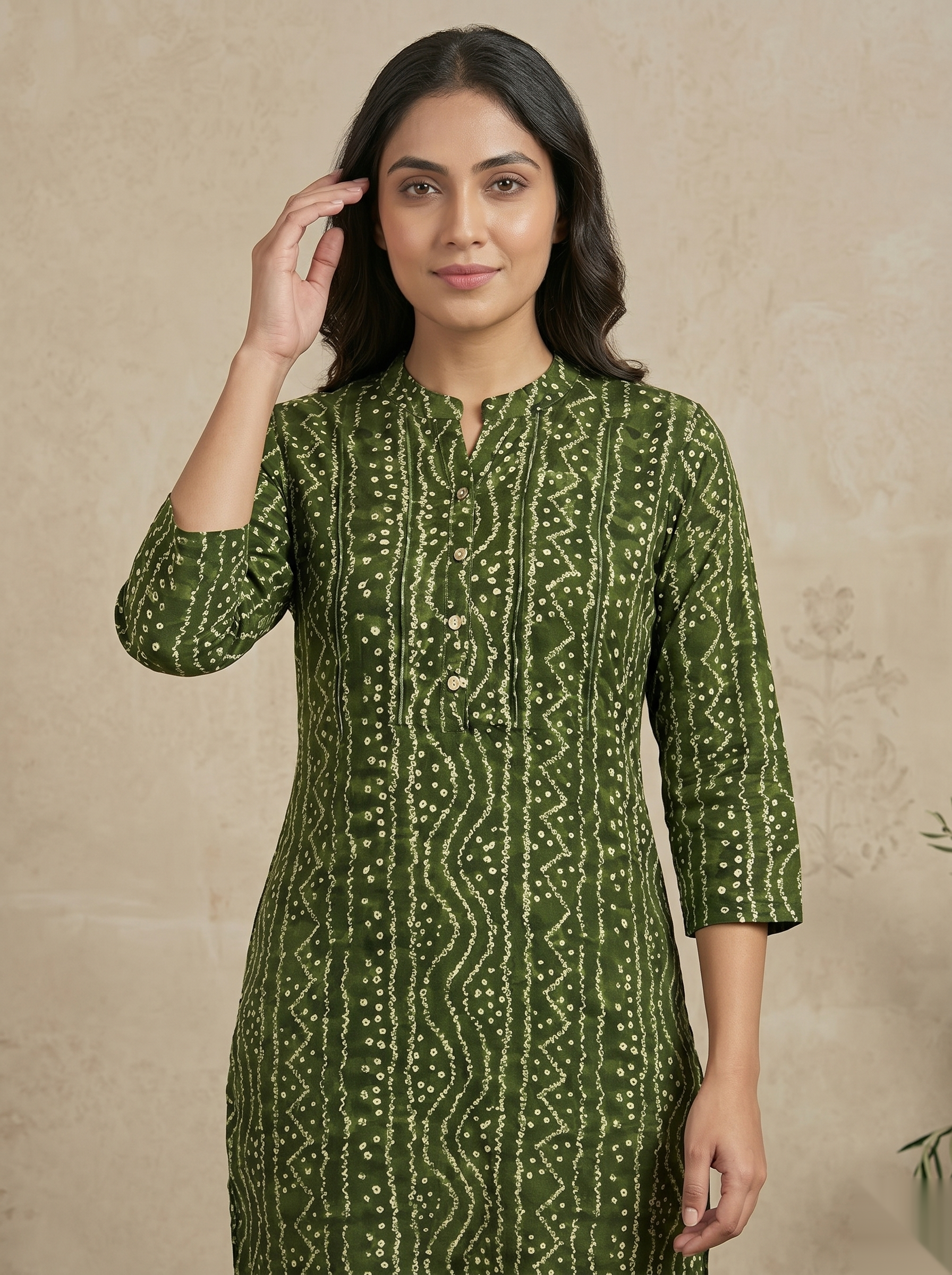 Green soft Long Top