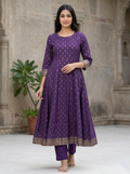 Violet umbrella Long Top Kurti