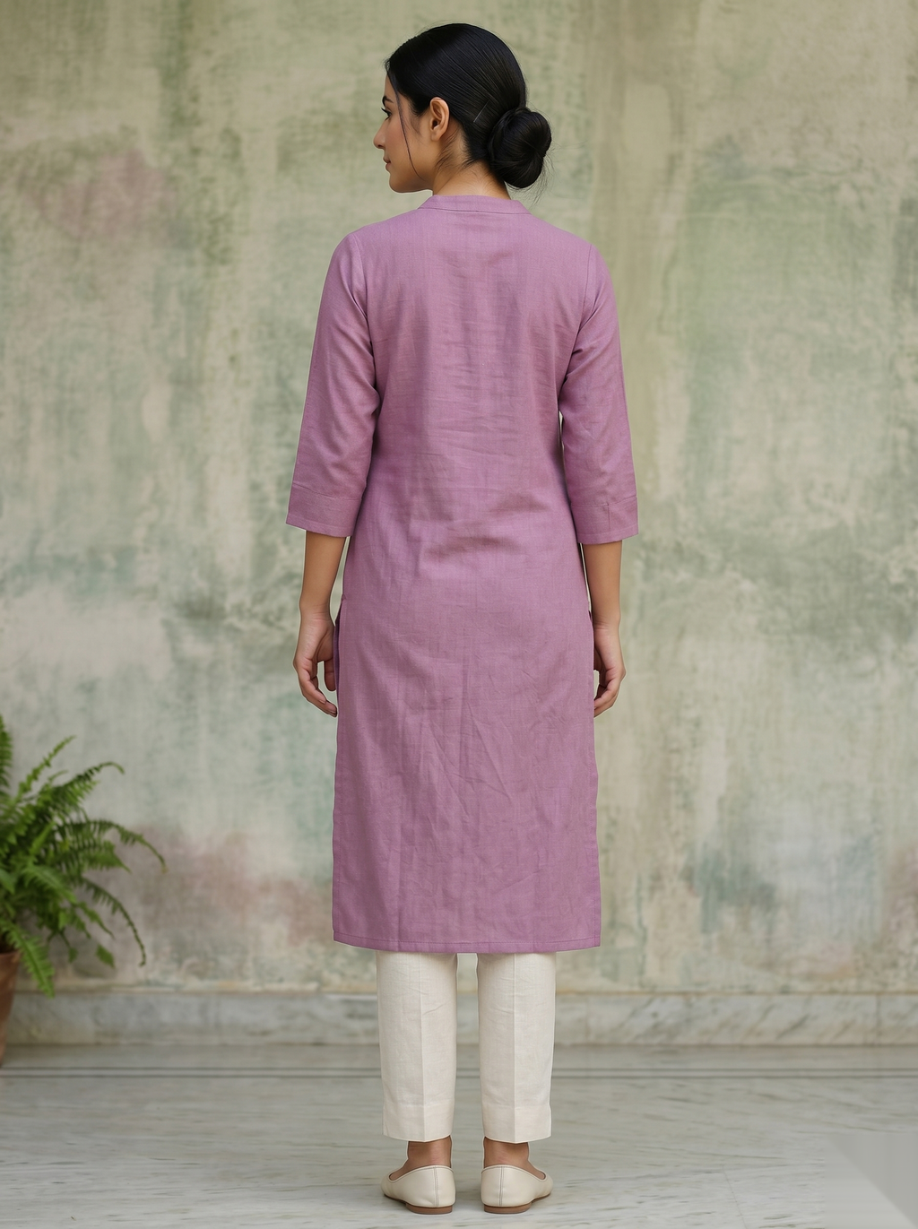 Dull pink Long Top Airline
