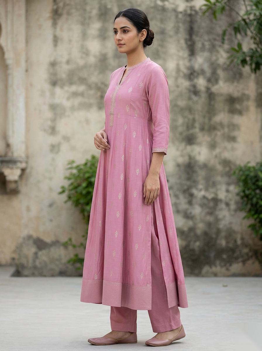 Pink umbrella D2 Long Top