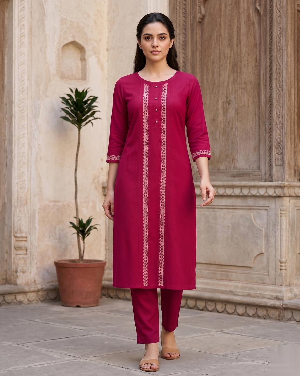 Red Long Top