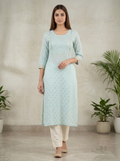 Sky Blue D3 Long Top
