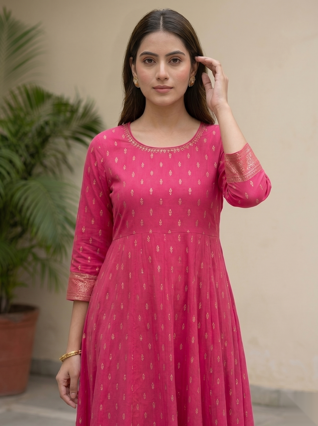 Pink D3 Long Top