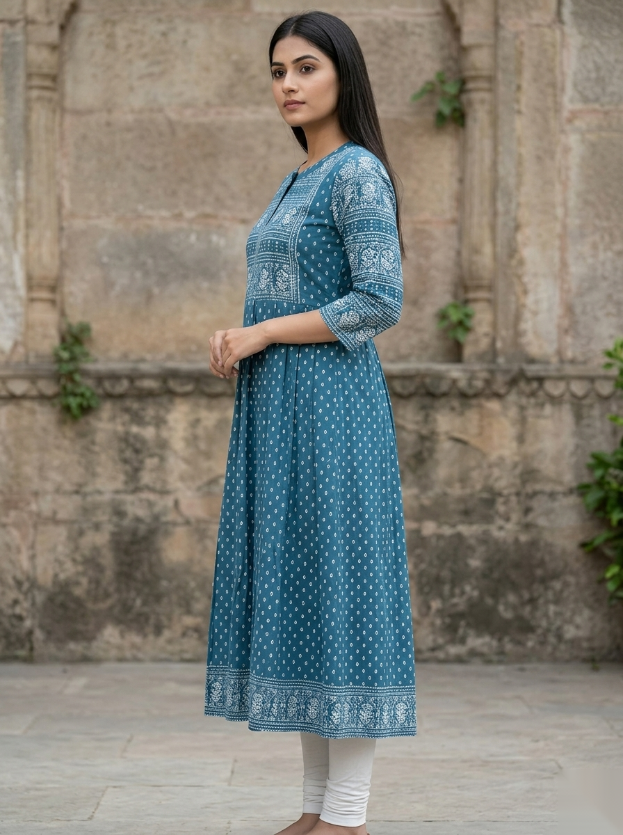 Sky Blue umbrella Long Top