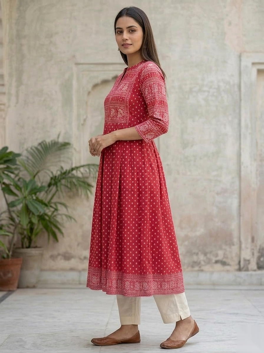 Red umbrella D3 Long Top