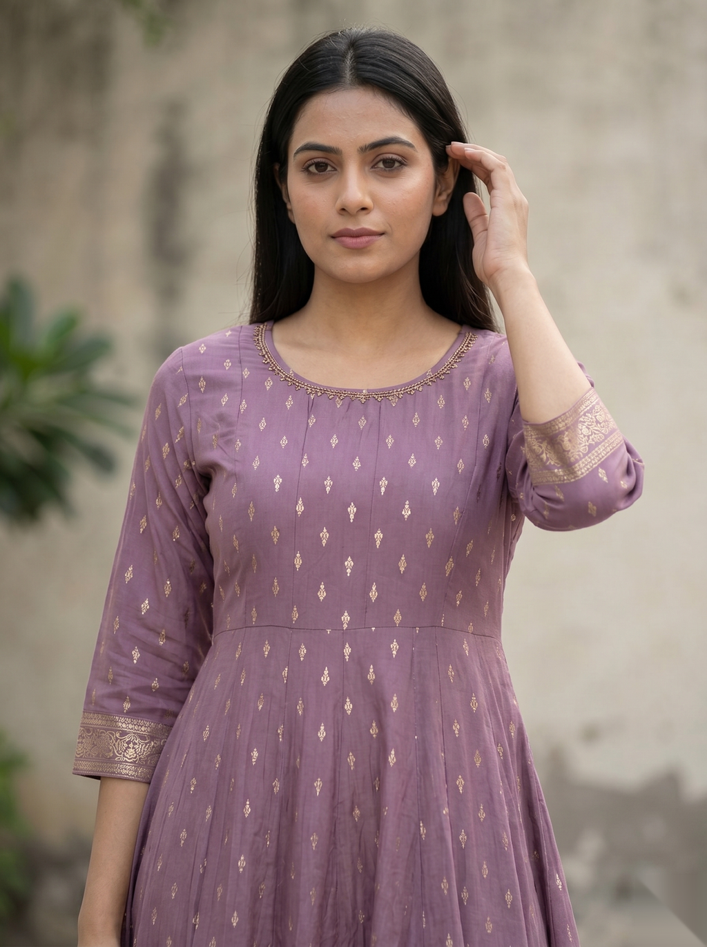 Purple D3 Long Top