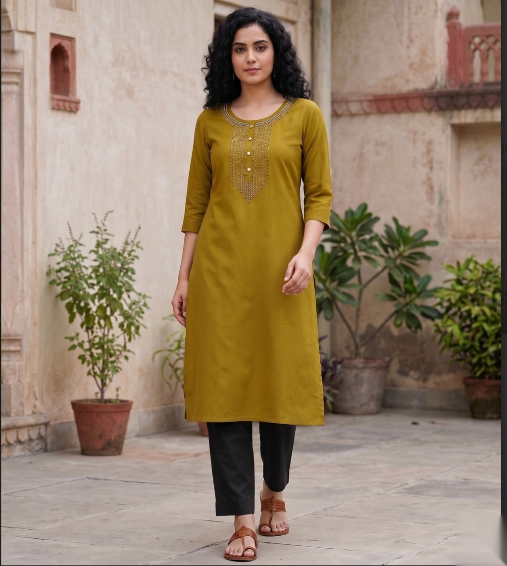 Yellow Stone Long Top