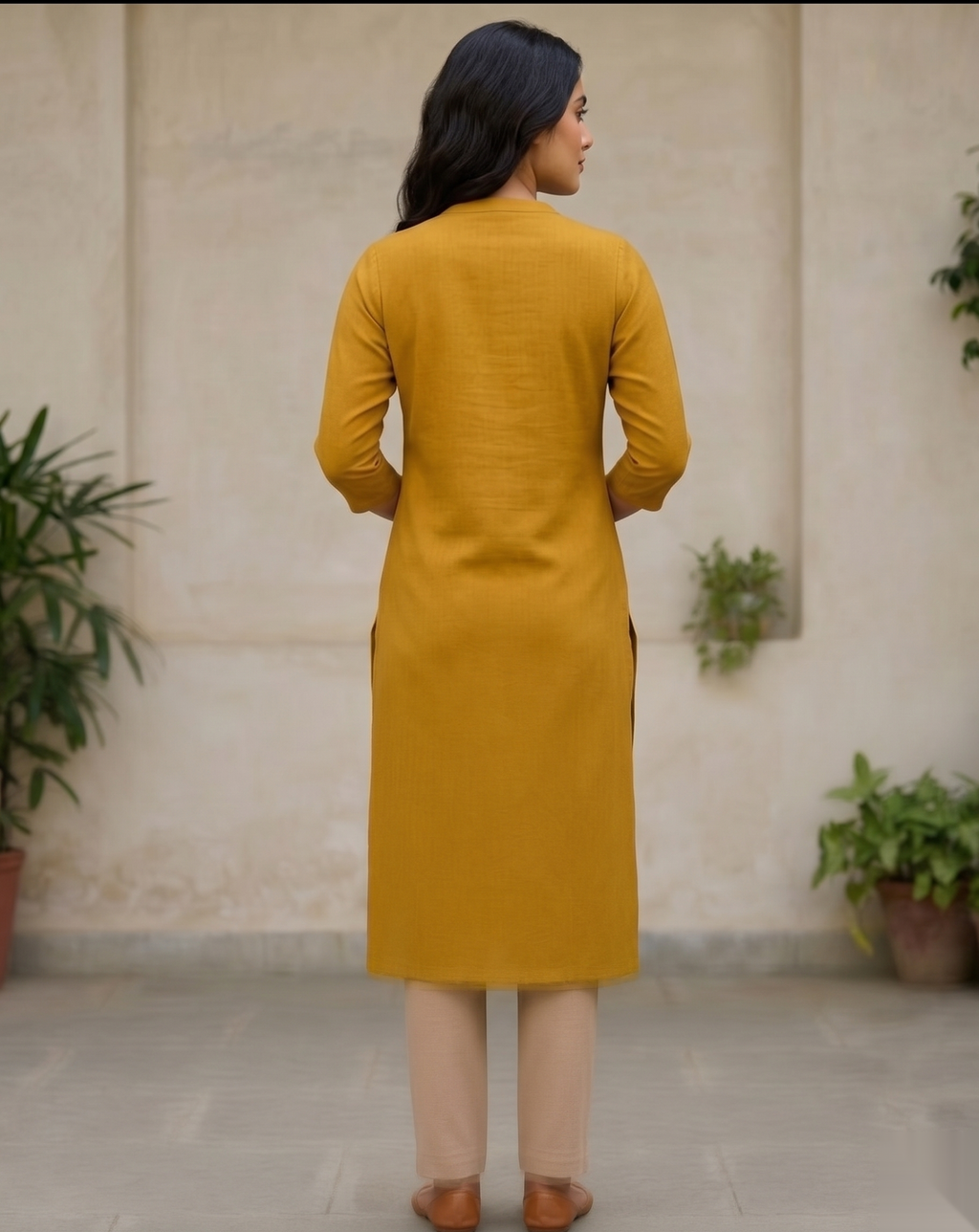 Yellow Long Top Airline