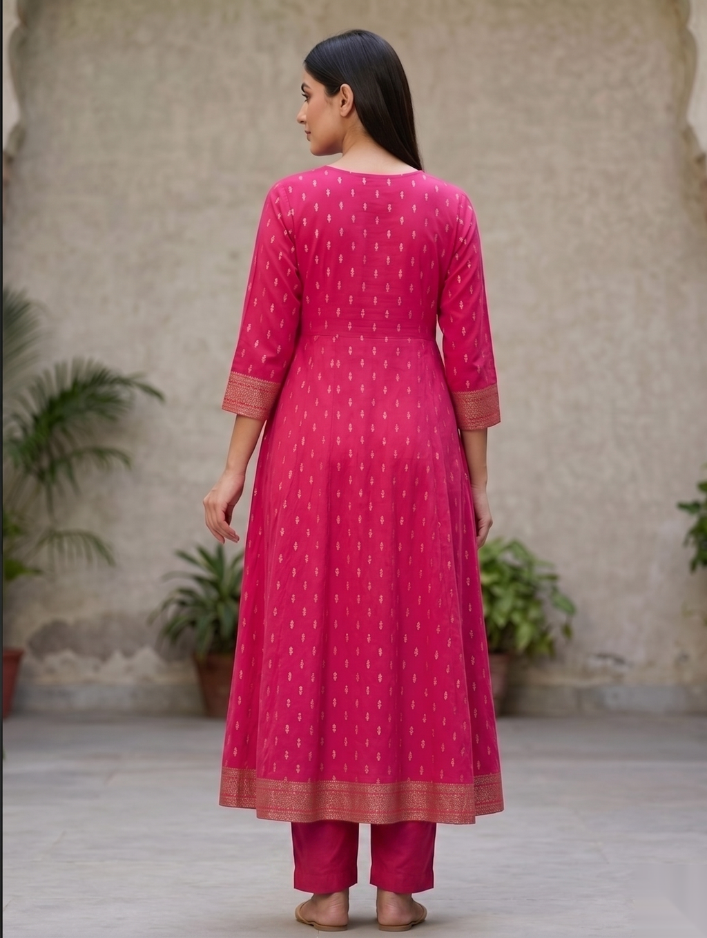 Pink D3 Long Top