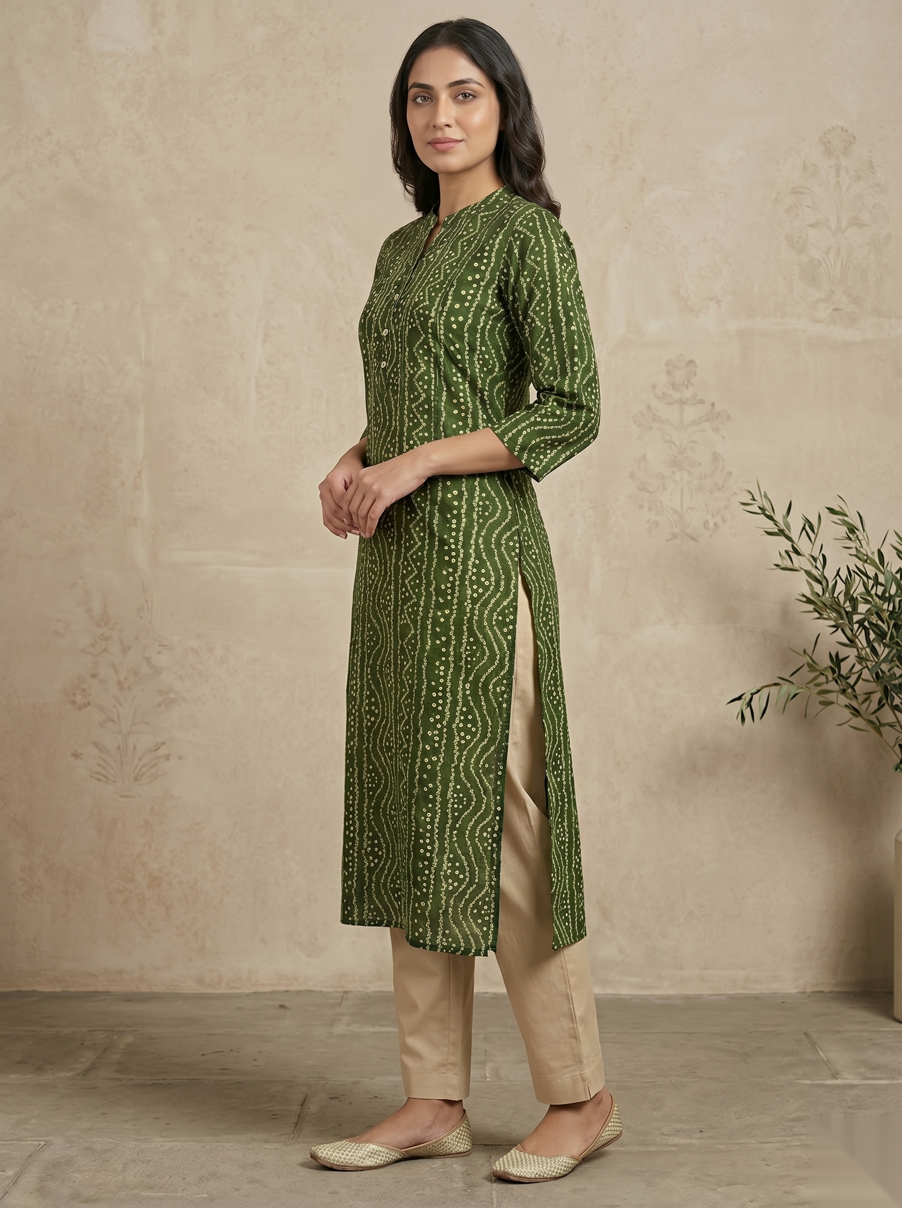 Green soft Long Top
