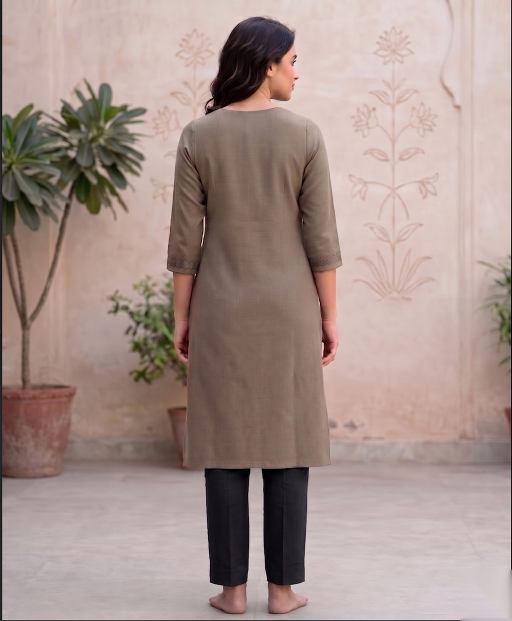 Light Brown Long Top