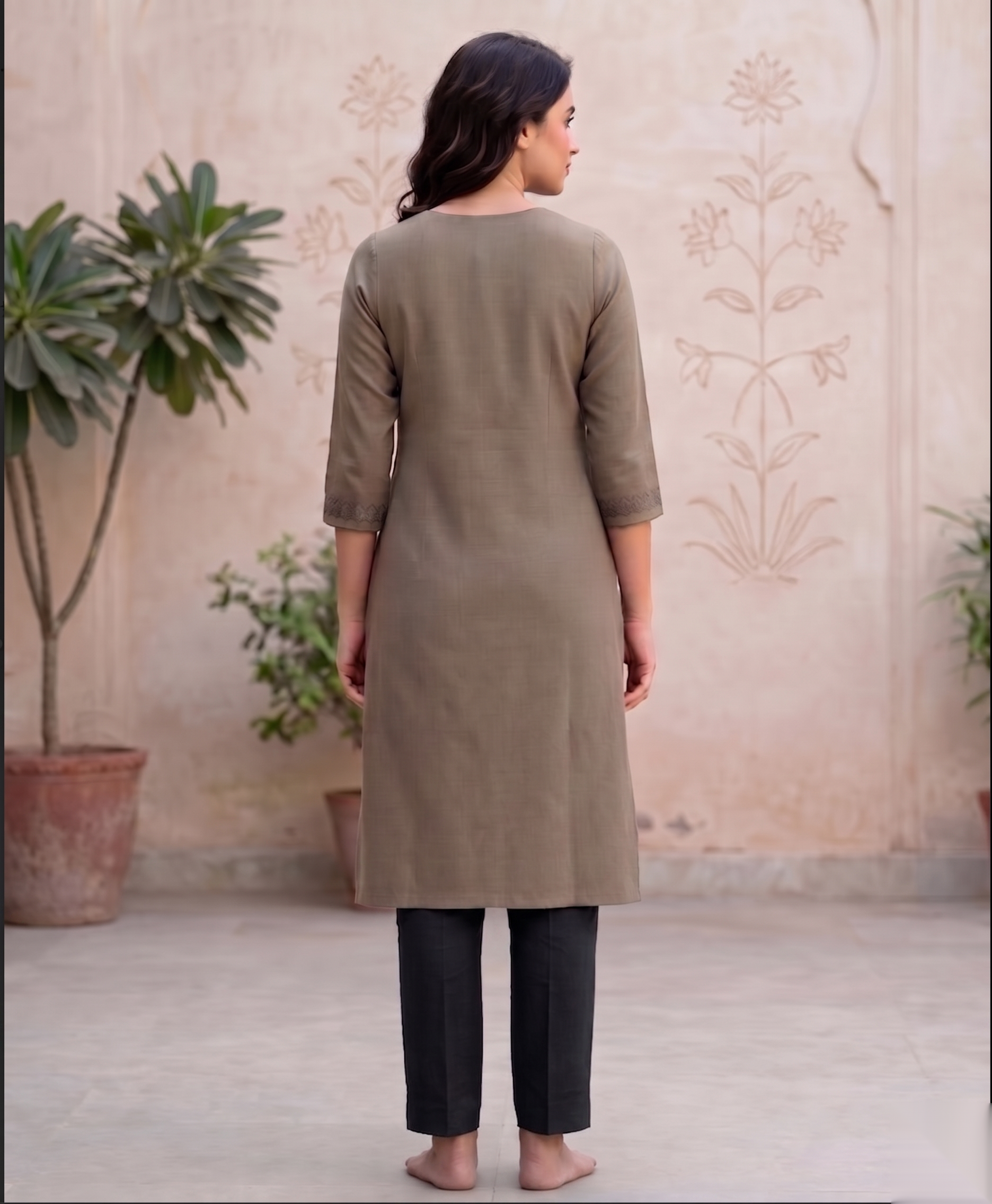 Light Brown Long Top