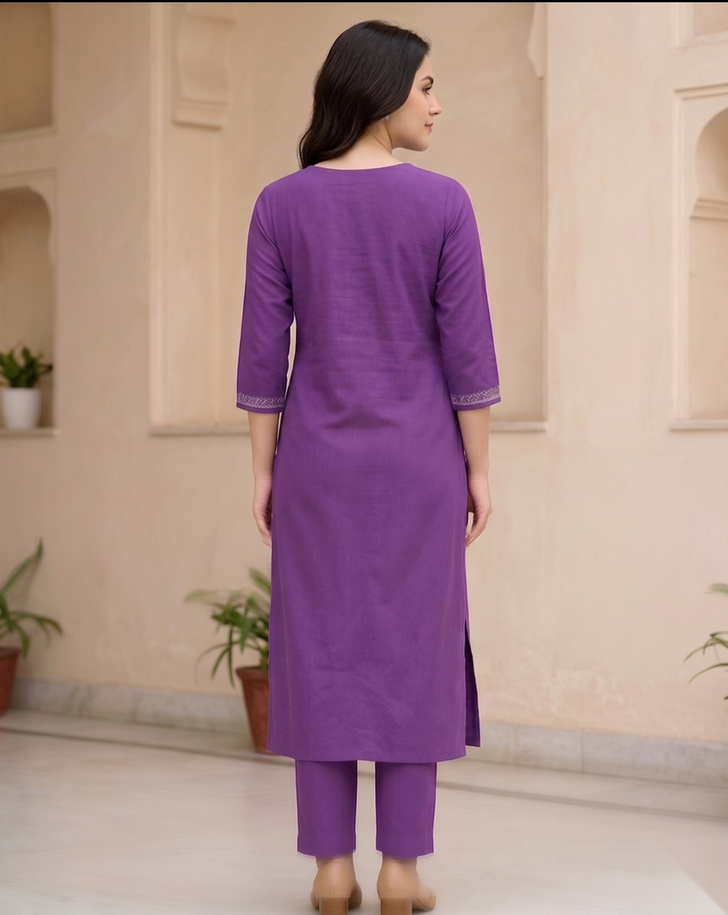 Dark Purple Long Top