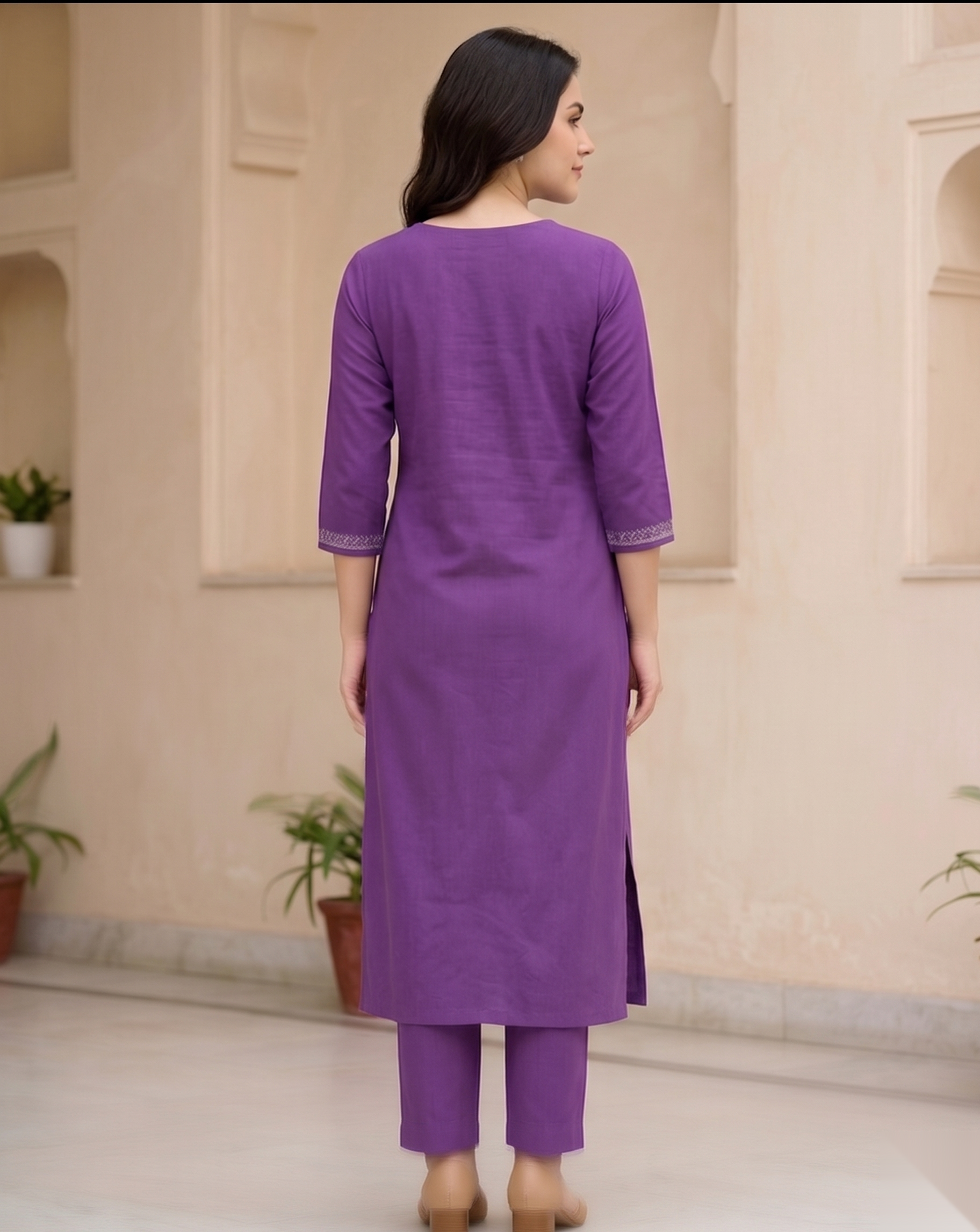 Dark Purple Long Top