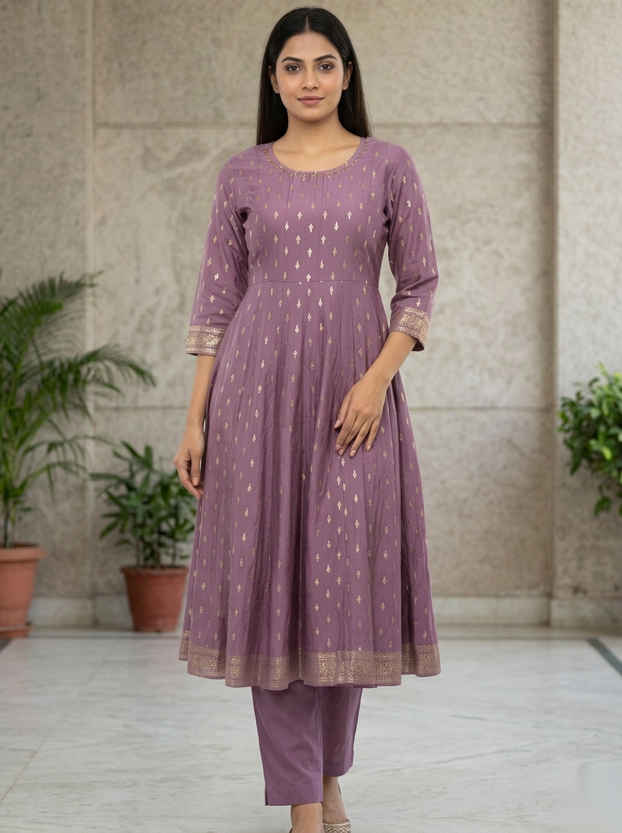 Purple D3 Long Top