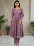 Purple D3 Long Top