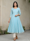 Sky Blue umbrella D2 Long Top