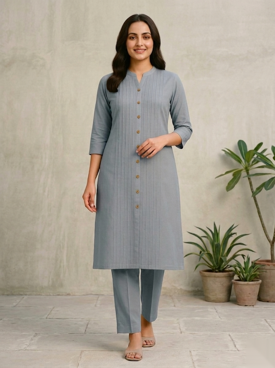 Grey Long Top Airline