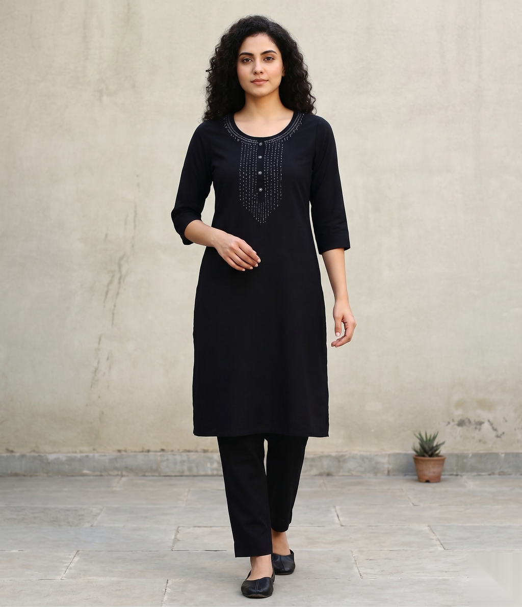 Black Stone Long Top