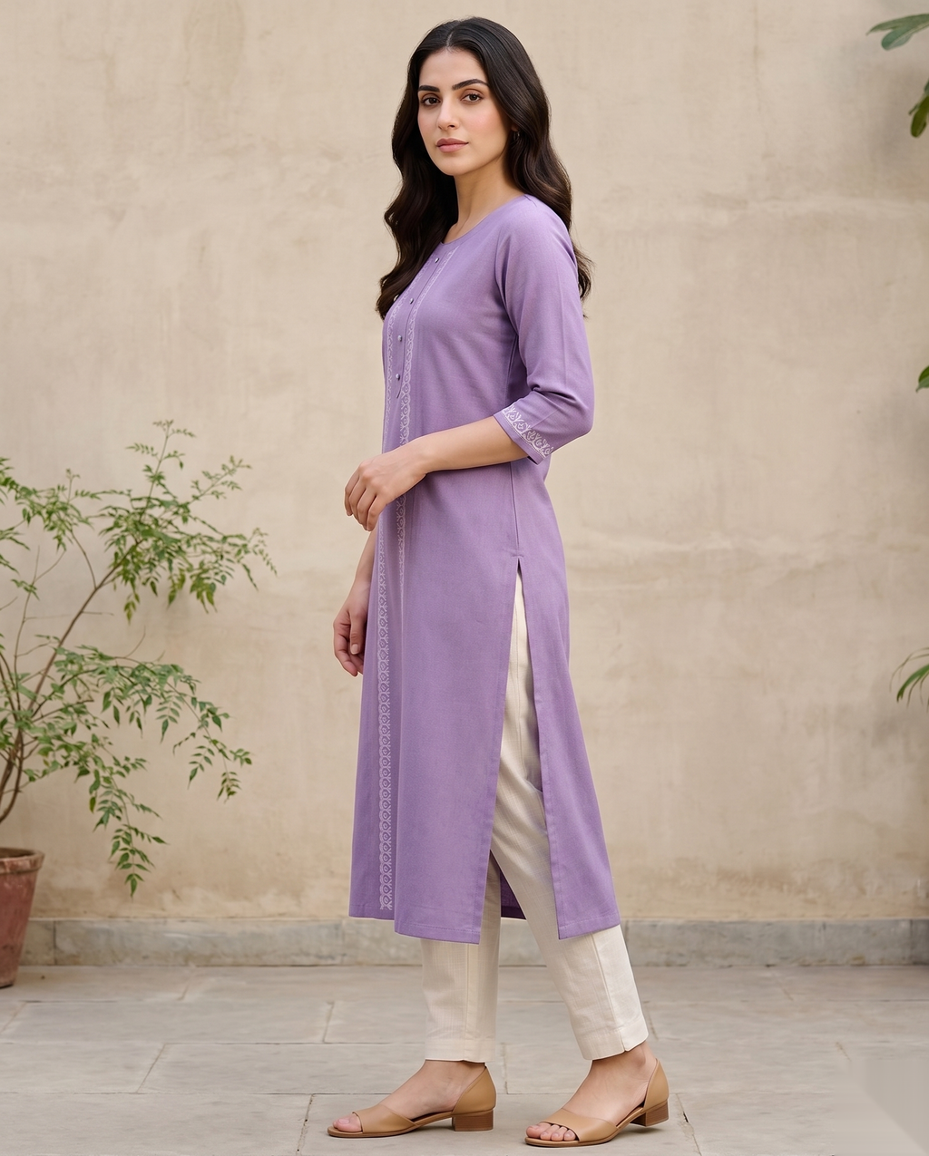 Purple Long Top