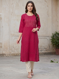 Red D3 Long Top